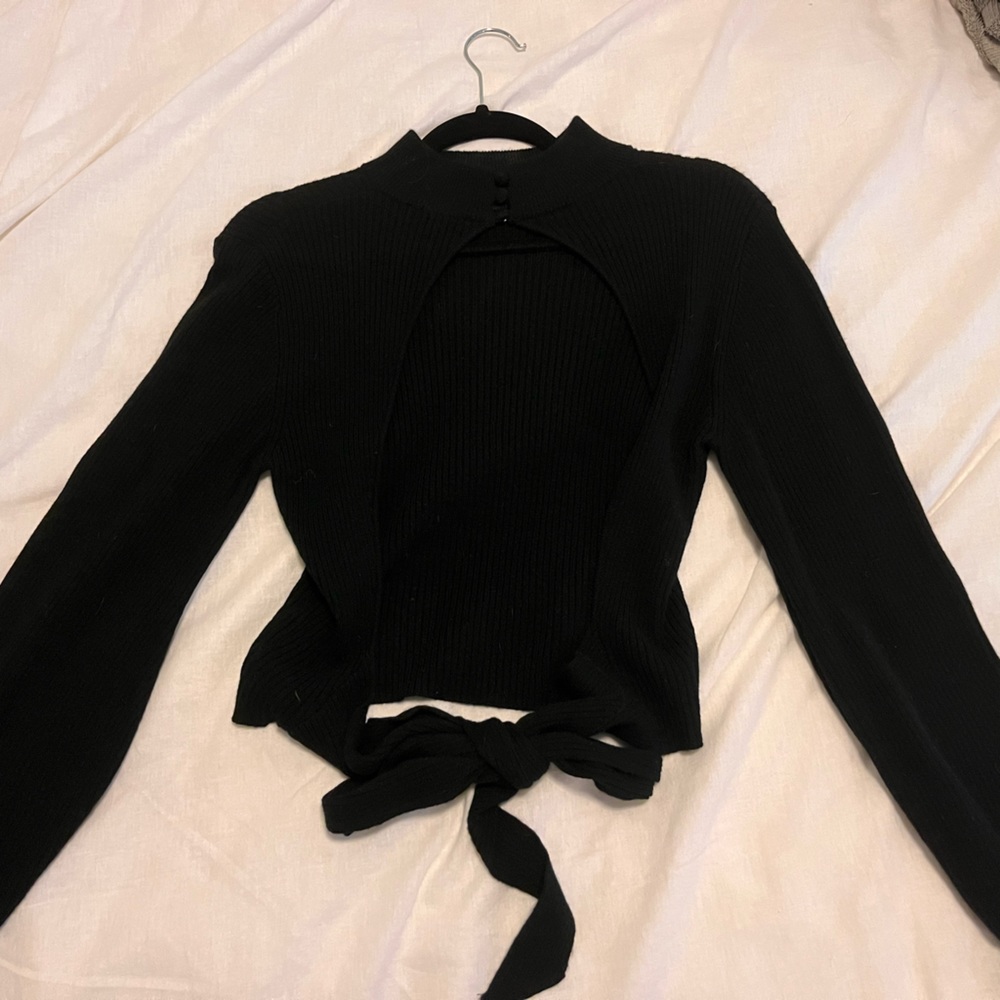 Reformation Open Back Sweater